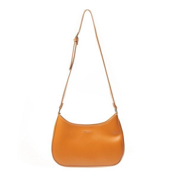 ladies shoulder bag tan